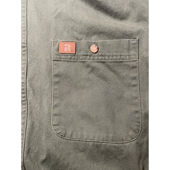 Wrangler Riggs Workwear Shirt Long Sleeve Button Up Men's XL 3W501FG Green - Picture 2 of 7